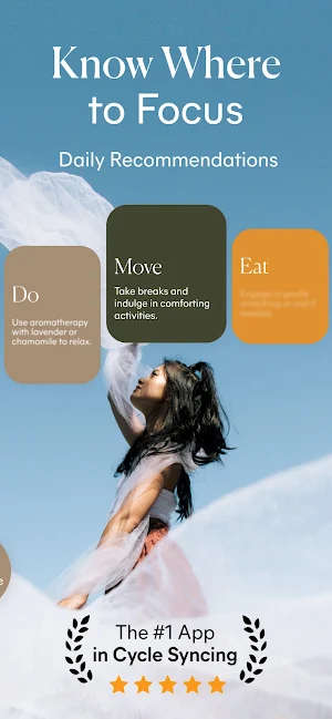 Lively: Cycle Syncing & Period Screenshot 1