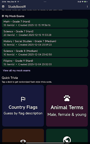 StudyBoostR - Exam Prepper Screenshot 1