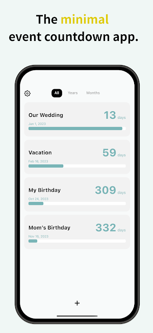 Countdown-Minimal Day Counter Screenshot 0
