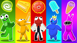 Rainbow Blue Friends Routine 2 Screenshot 2