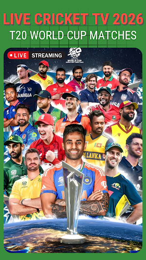 Live Cricket TV - T20 WC 2026 Screenshot 0