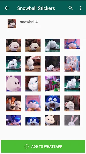 Snowball Animated Stickers Screenshot 0