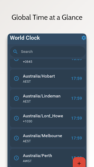 World Clock: Global Time Zones Screenshot 3