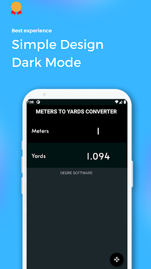Meters to Yards Converter Screenshot 2