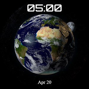 Earth Living World Watch Face Screenshot 2