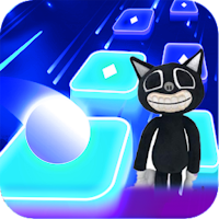 Cartoon cat : Hop tiles rush