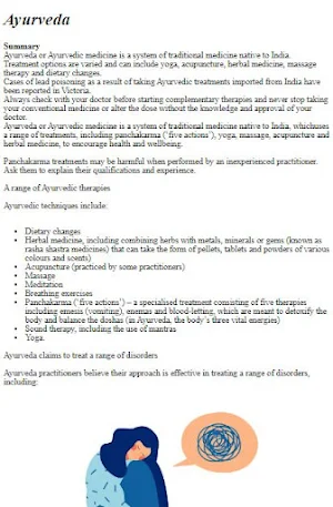 Ayurvedic Treatments Tips Screenshot 0