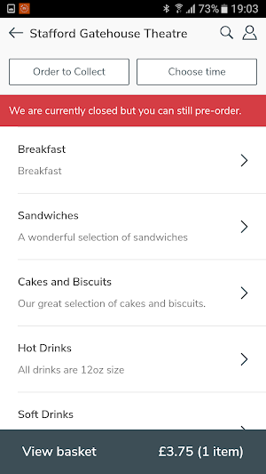 Gatehouse Café & Theatre Bar Screenshot 1