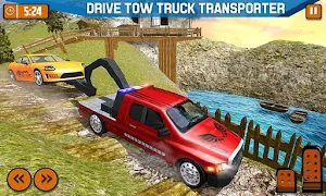 Offroad Tow Truck Driver Transport Truck Simulator Screenshot 1