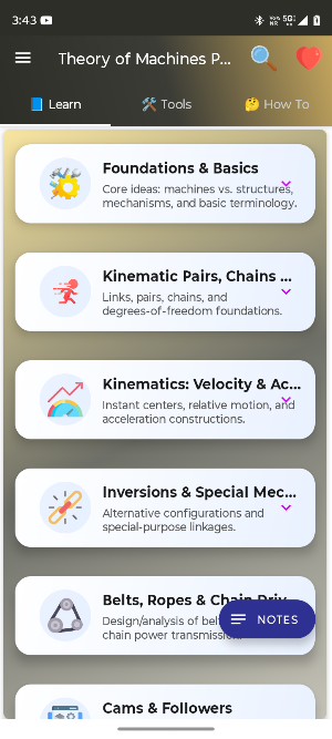 Theory of Machines Pro Screenshot 0