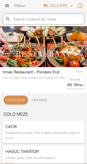 Irmak Restaurant Screenshot 0