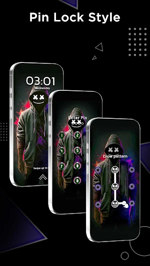 Phone Lock Screen: PIN Pattern Screenshot 1