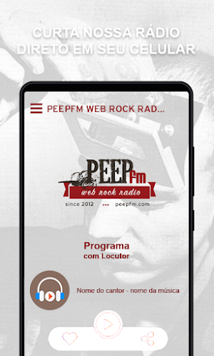 PeepFM Web Rock Radio Screenshot 1