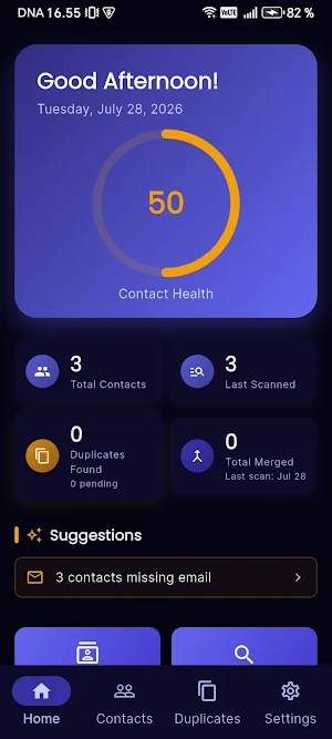 Vertex - Merge Contacts Screenshot 0