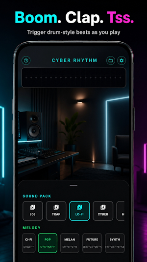 Cyber Rhythm: Hand Beats Screenshot 1