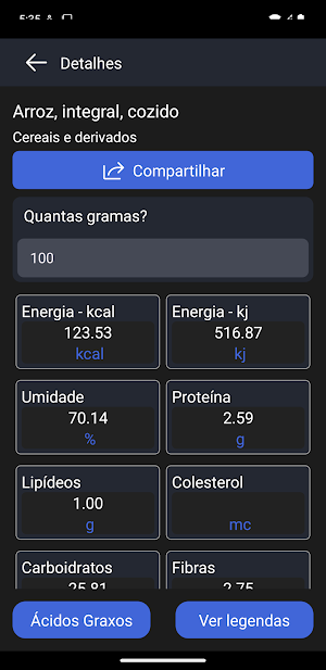 Guia Nutri -Tabela Taco 4° Screenshot 2