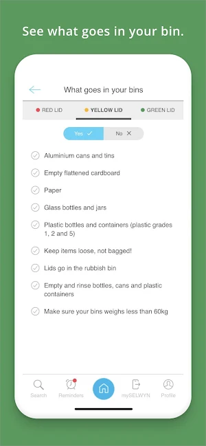 mySELWYN Waste Screenshot 3