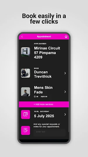 Hype barber Screenshot 2