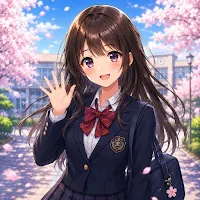 High School Game 3D Anime Girl