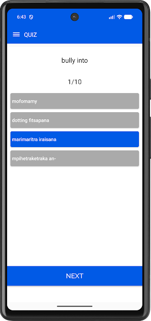 English To Malagasy Dictionary Screenshot 2