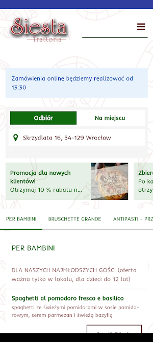 Siesta Trattoria Screenshot 0