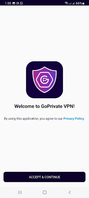 GoPrivate: Lifetime VPN Access Screenshot 0