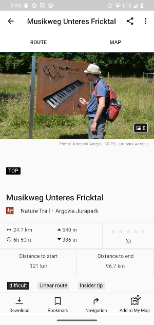 Swiss Parks App Screenshot 3