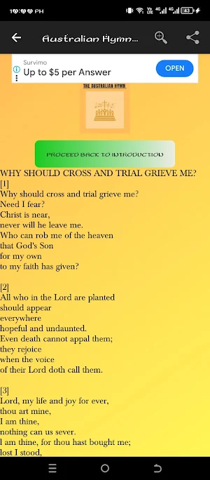 The Australian Hymnal Book Screenshot 1