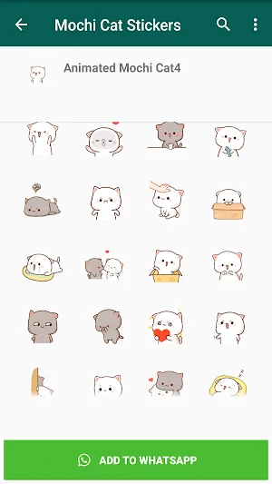 Mochi Cat Animated Stickers Screenshot 2