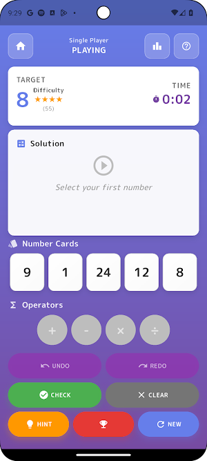 KALCO: 24 Game Number Puzzle Screenshot 2