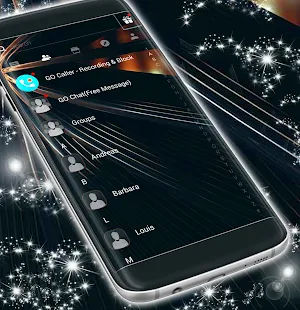 Black SMS Theme screenshot 5