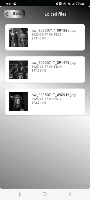 Black and White Photo Editor Screenshot 3