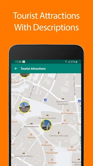 Antwerp Offline Map and Travel Guide Screenshot 0