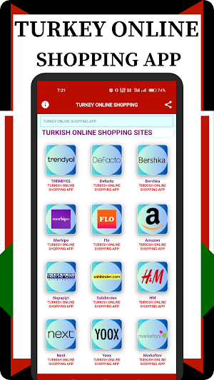 Turkey online shopping Screenshot 0