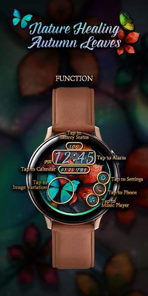 Healing AutumnLeaves_Watchface Screenshot 1