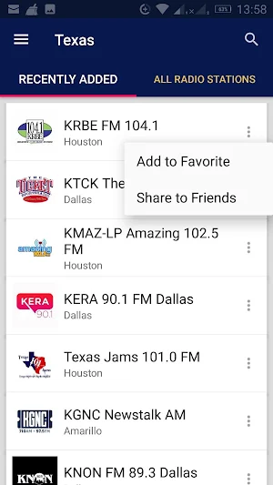 Texas Radio Stations - USA Screenshot 1