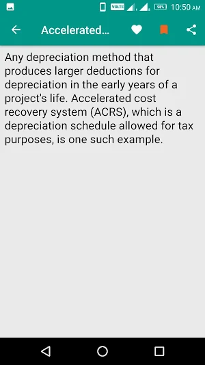Financial Terms Dictionary Screenshot 2