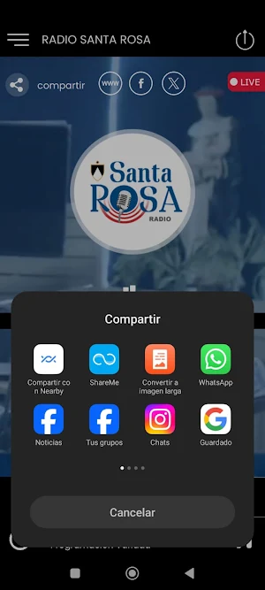 Radio Santa Rosa Perú AM FM OC Screenshot 2