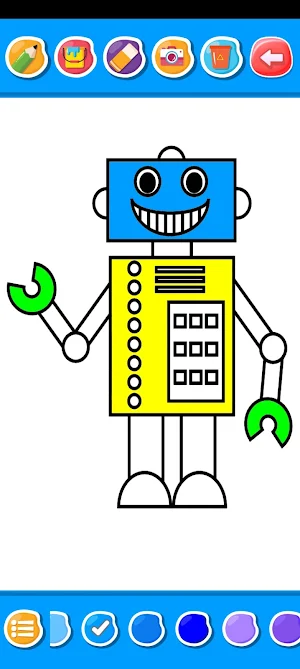 Robot Coloring Book Screenshot 1