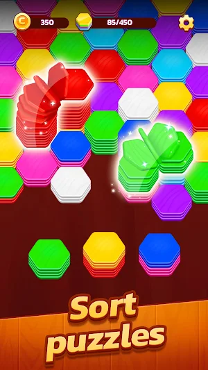 Hexa Stack: Color Sort Puzzle Screenshot 0