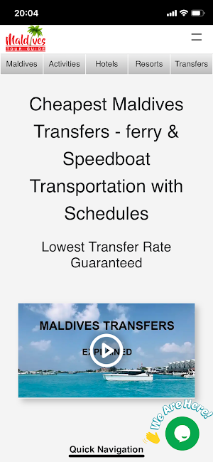 Maldives Transfers Screenshot 2