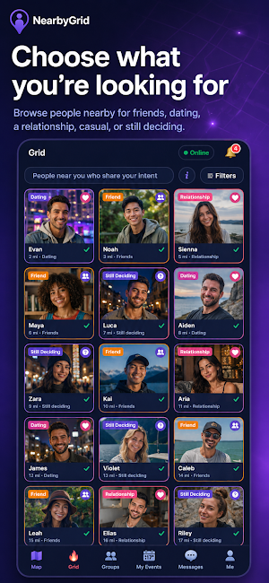 NearbyGrid: Meet People Nearby Screenshot 1