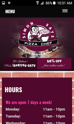 Pizza Chef Southbridge Screenshot 2