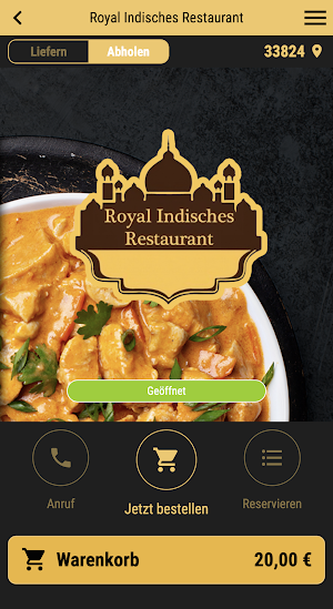 Royal Indisches Restaurant Screenshot 0