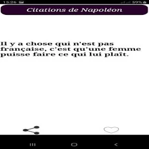 Citations de Napoléon Bonaparte Screenshot 3