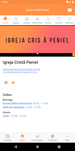 Igreja Cristã Peniel Screenshot 1
