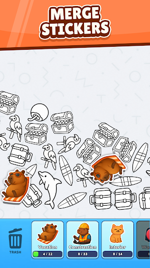 Capybara Puzzle: Sticker Merge Screenshot 0
