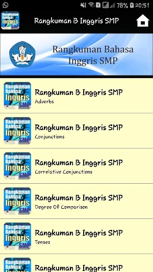 Rangkuman B Inggris SMP Screenshot 2