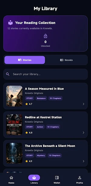 Knowlix - Stories & Novels Screenshot 2