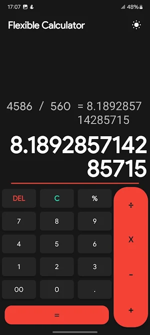 Flexible Calculator Screenshot 3